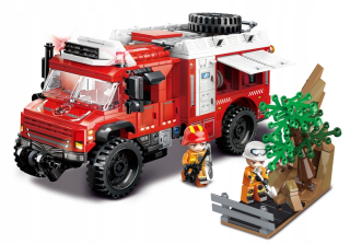 Qman Blocks Off-Road Fire Truck 656 ks